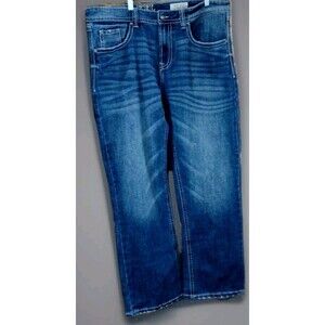 TK Axel Bootcut Jeans 40x31 Embroidered Flap Pocket Y2K Western Denim EUC